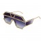 Елегантни дамски слънчеви очила със стъкла петоъгълници и кристали YJ61 12