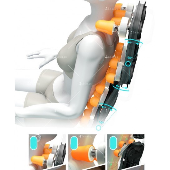 Луксозен масажен стол с дистанционно управление чрез LCD дисплей - KM-R5 LCD