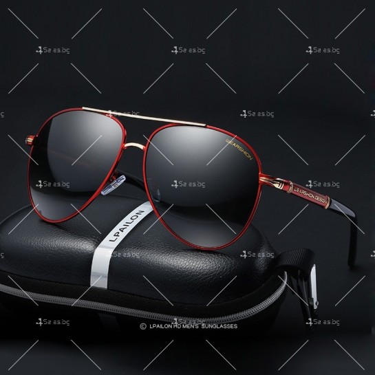 Нов модел поляризирани луксозни мъжки слънчеви очила с форма „Авиатор“ YJ91