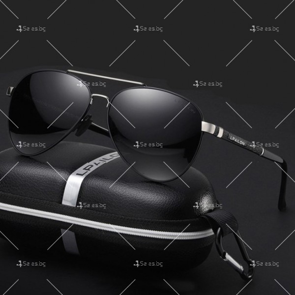 Модерни слънчеви очила за мъже с цветни стъкла и поляризация YJ92 2