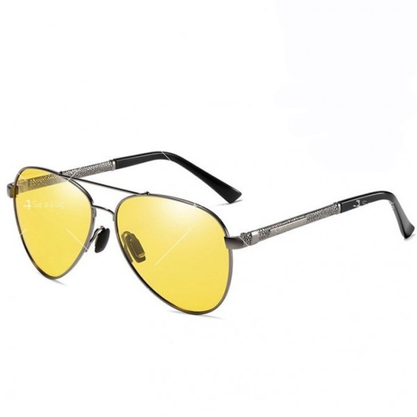 Модерни слънчеви очила за мъже с цветни стъкла и поляризация YJ92 6