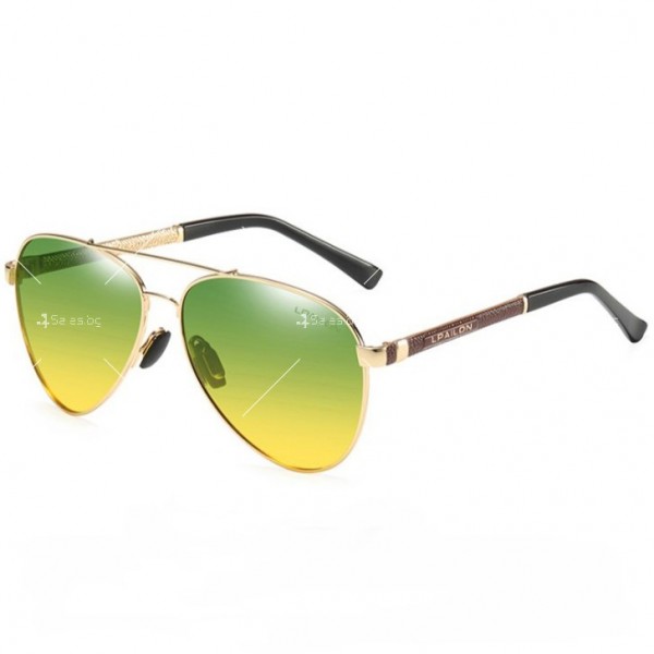 Модерни слънчеви очила за мъже с цветни стъкла и поляризация YJ92 14