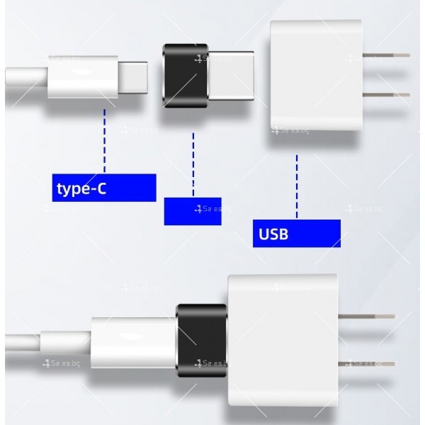 USB преобразувател, за бързо зареждане или пренос на данни Type-C - CA131 6