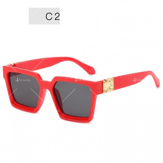 Спортно елегантни, масивни, унисекс слънчеви очила с квадратни стъкла YJ72