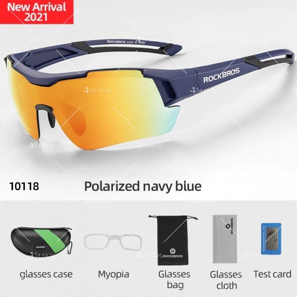ROCKBROS спортни мъжки слънчеви очила за колоездене 12