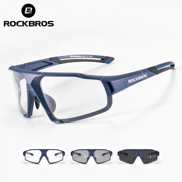 Фотохромни спортни мъжки слънчеви очила подходящи за колоездене  ROCKBROS