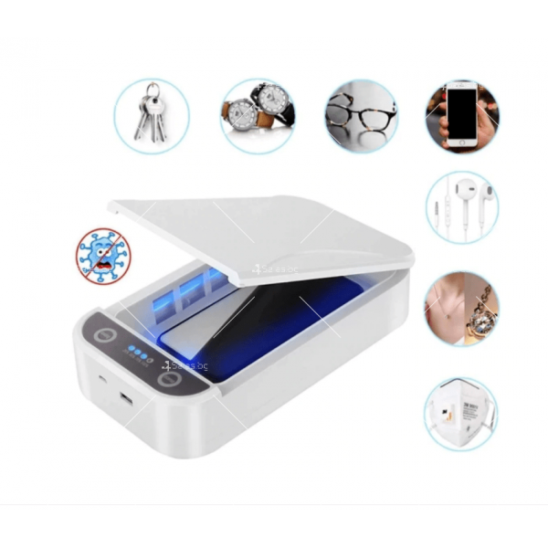 Ултразвуков стерилизатор за телефони, маски за лице, аксесоари и др. + USB кабел 6