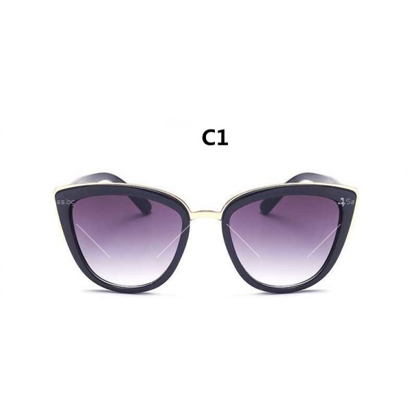 Дамски ретро винтидж стил слънчеви очила тип котешко око 7549 7