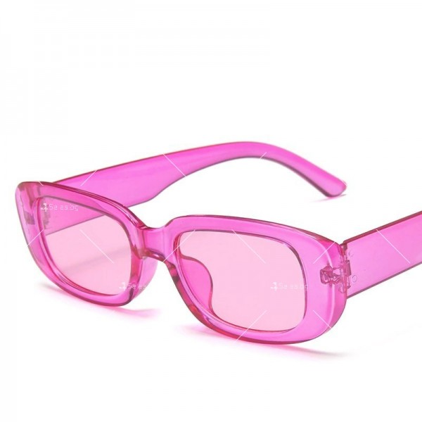 Ретро правоъгълни дамски слънчеви очила 8