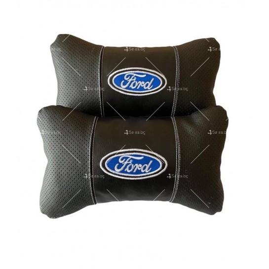 Комплект от два броя ергономични възглавници за седалка с ластик за автомобил