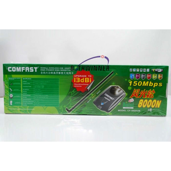 Антена за интернет Comfast 8000N 150mb Стабилна връзка с новия чип Ralink 3070