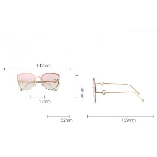 Дамски очила с форма тип „котешко око“ в различни цветове YJ75