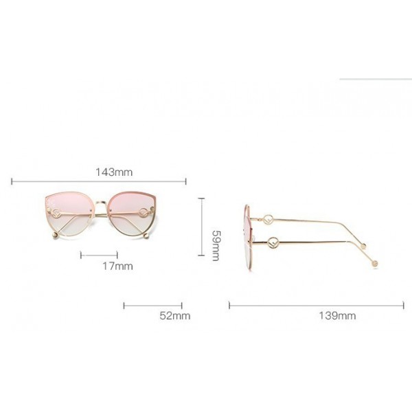 Дамски очила с форма тип „котешко око“ в различни цветове YJ75 10
