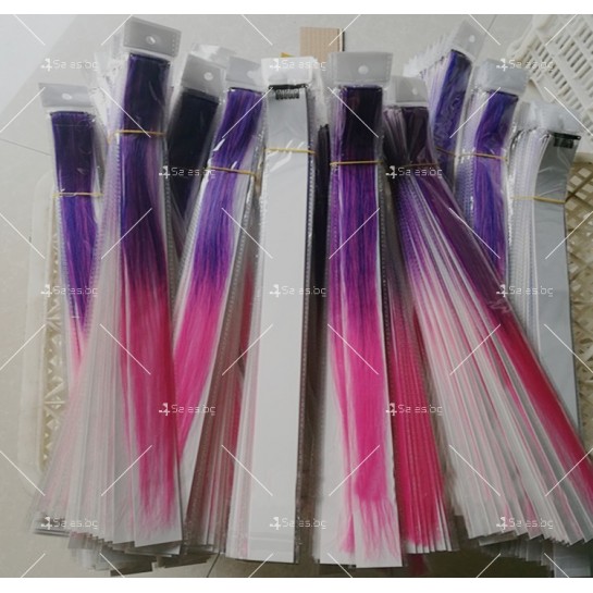 Кичур за коса в преливащи се цветове, 50 см. дължина F50