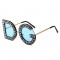 Модни слънчеви дамски очила с форма на стъклата D&G YJ78 4