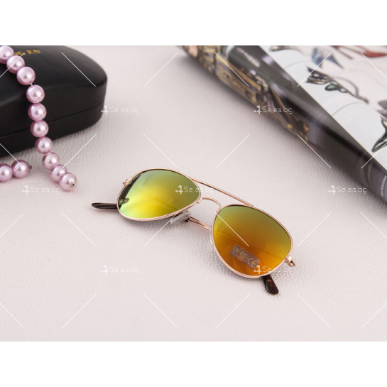 Нов модел дамски слънчеви очила с огледални стъкла в различни цветове YJ85