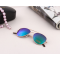 Нов модел дамски слънчеви очила с огледални стъкла в различни цветове YJ85 4