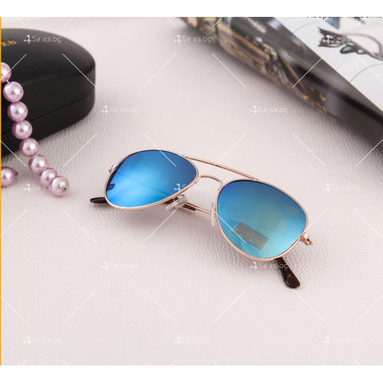 Нов модел дамски слънчеви очила с огледални стъкла в различни цветове YJ85