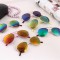 Нов модел дамски слънчеви очила с огледални стъкла в различни цветове YJ85 11