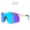 Двойни широки поляризирани спортни слънчеви очила рамка Tr90 и Uv400 защита YJ86 7