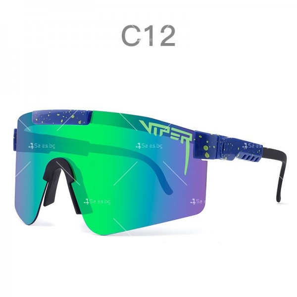 Двойни широки поляризирани спортни слънчеви очила рамка Tr90 и Uv400 защита YJ86 9