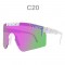 Двойни широки поляризирани спортни слънчеви очила рамка Tr90 и Uv400 защита YJ86 13