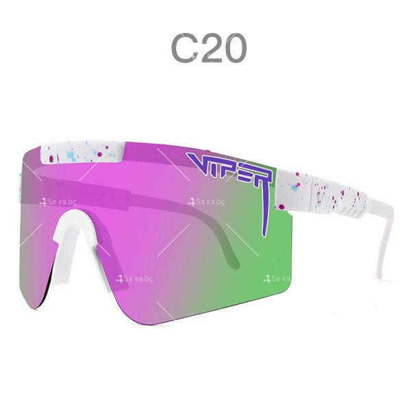 Двойни широки поляризирани спортни слънчеви очила рамка Tr90 и Uv400 защита YJ86 13