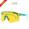 Двойни широки поляризирани спортни слънчеви очила рамка Tr90 и Uv400 защита YJ86 16