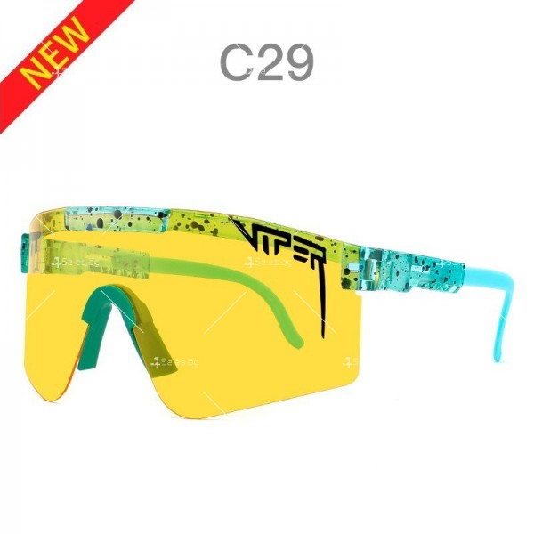 Двойни широки поляризирани спортни слънчеви очила рамка Tr90 и Uv400 защита YJ86 16