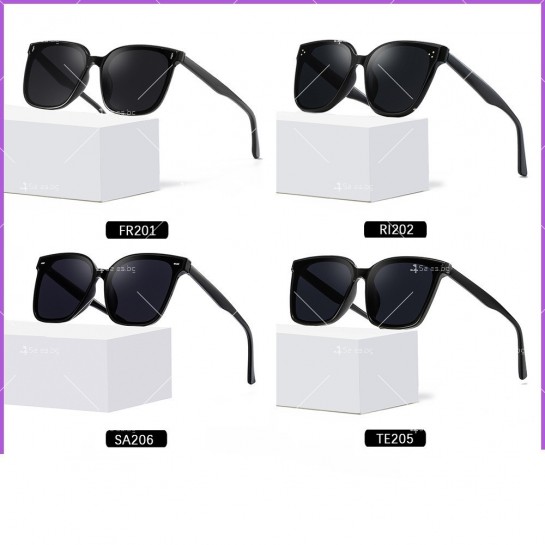 Унисекс поляризирани слънчеви очила с едноцветна рамка и кутия за съхранение YJ88