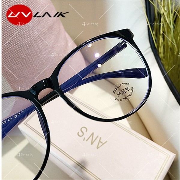 Очила за компютър без диоптър защита от синя светлина и оптично блокиране UVLAIK