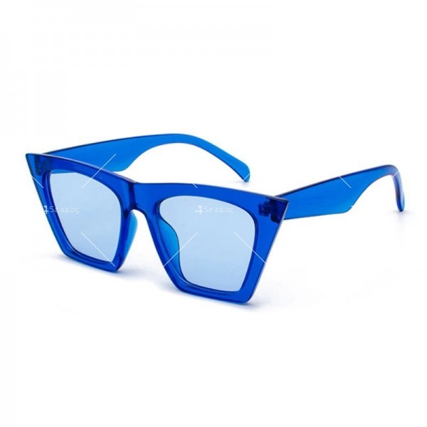 Дамски слънчеви очила с конусовидна форма на стъклата 2