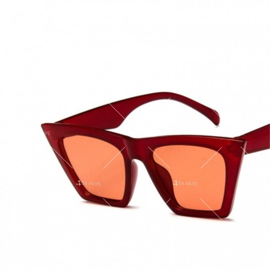 Дамски слънчеви очила с конусовидна форма на стъклата