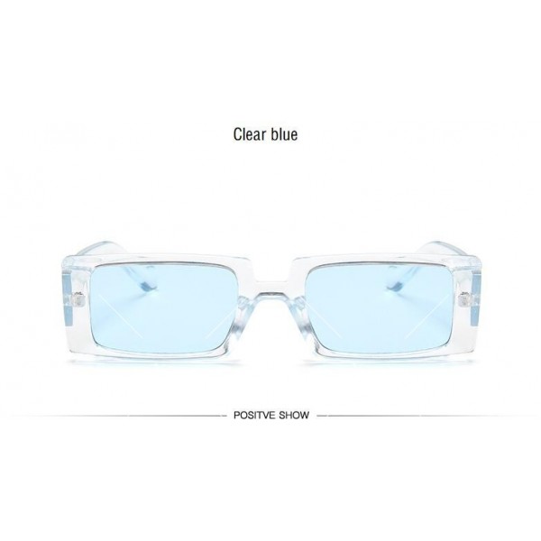 Винтидж цветни дамски слънчеви очила с издължена квадратна форма 6