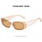 Дамски пластмасови правоъгълни очила със заоблени краища 8
