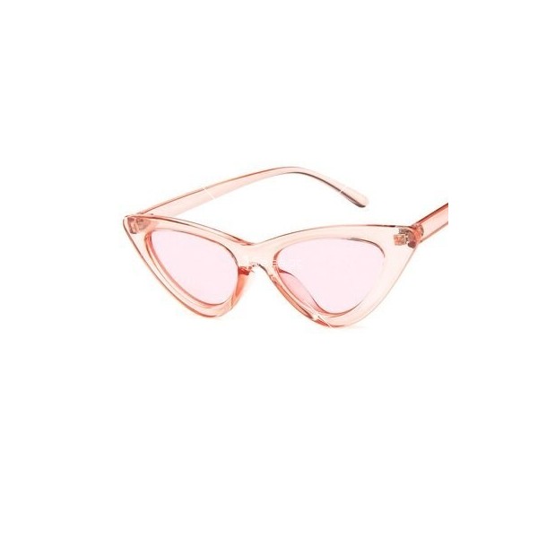 Дамски ретро слънчеви очила в триъгълна форма 4