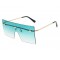 Големи квадратни дамски Oversized слънчеви очила без рамка, UV400 15