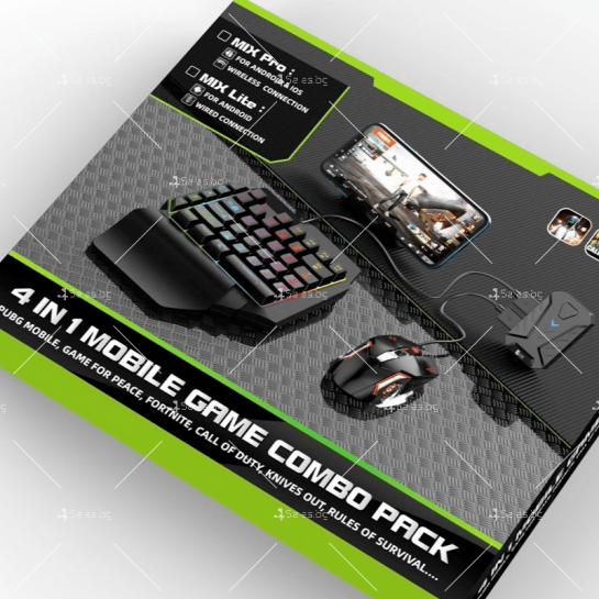 Геймърски комплект от клавиатура, мишка, устройство за безжично свързване, PSP40