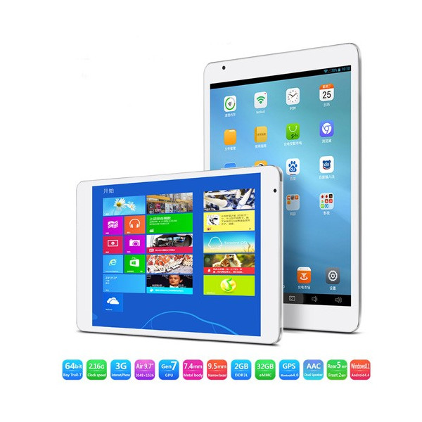Teclast x98 air 3g , две операционни системи, Android 4.4 и Windows 8.1
