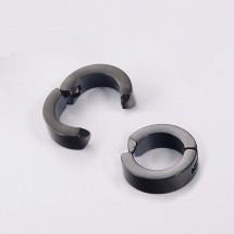 Висококачествени кръгли пънк обеци от неръждаема стомана А198