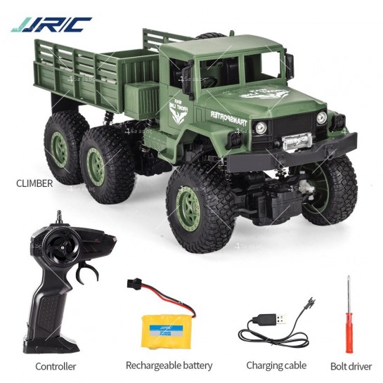Реалистичен детски военен камион с дистанционно управление JJRC - TOYCAR30
