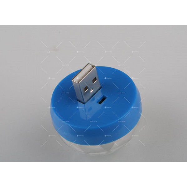 Светеща диско топка с USB порт за включване към автомобил, телефон TV886 4