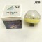 Светеща диско топка с USB порт за включване към автомобил, телефон TV886 7