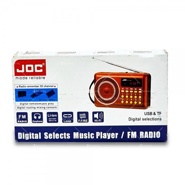 Мини преносимо радио на батерия и на ток JOC F RADIO11