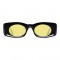 Слънчеви очила с правоъгълна форма с големи рамки и малки кръгли стъкла 2