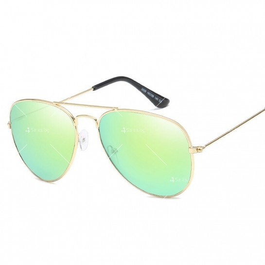 Дамски слънчеви очила тип авиатор с двойна рамка UV400 защита