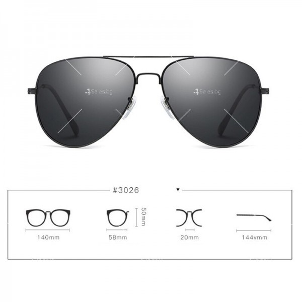 Дамски слънчеви очила тип авиатор с двойна рамка UV400 защита 24