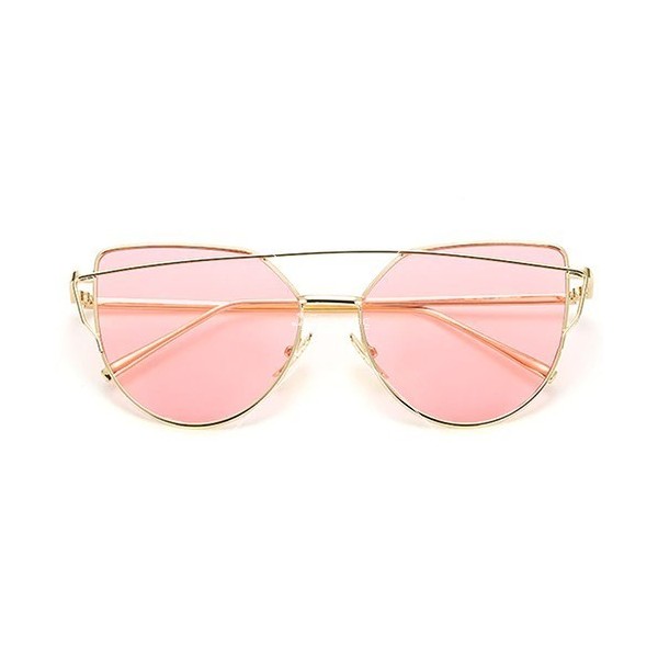 Дамски слънчеви очила с метална рамка и огледални стъкла 21