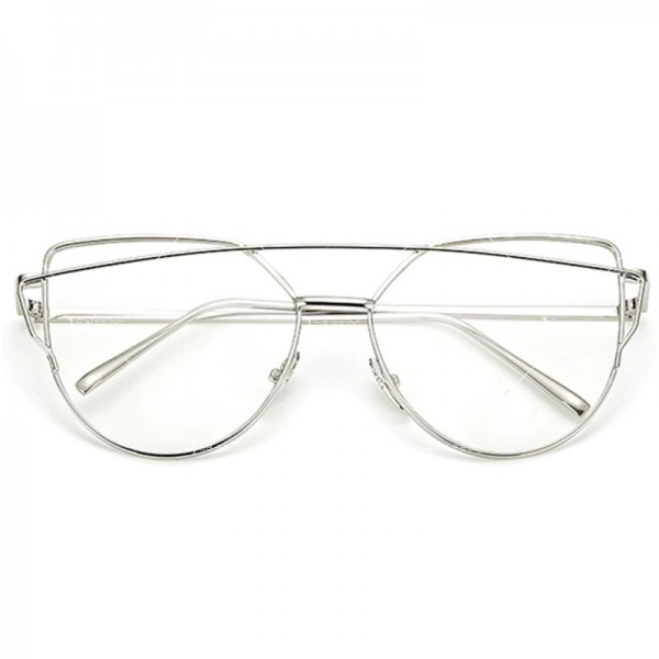 Дамски слънчеви очила с метална рамка и огледални стъкла 25