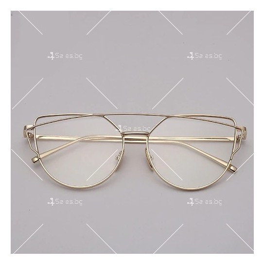 Дамски слънчеви очила с метална рамка и огледални стъкла